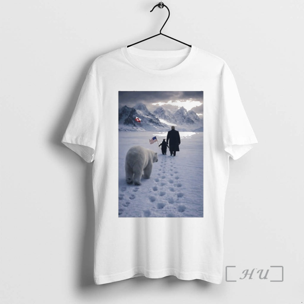 Officials Penguin With Trump And Polar Bear Greenland T-Shirts, Hoodie, Sweatshirt | AU01DripNestTees.com
