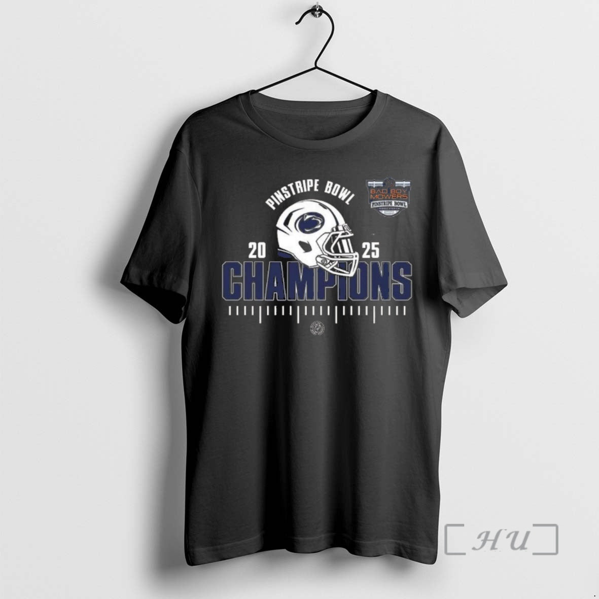 Officials Penn State Nittany Lions 2025 Bad Boy Mowers Pinstripe Bowl Champions Ncaa Football Helmet T-Shirts, Hoodie,...