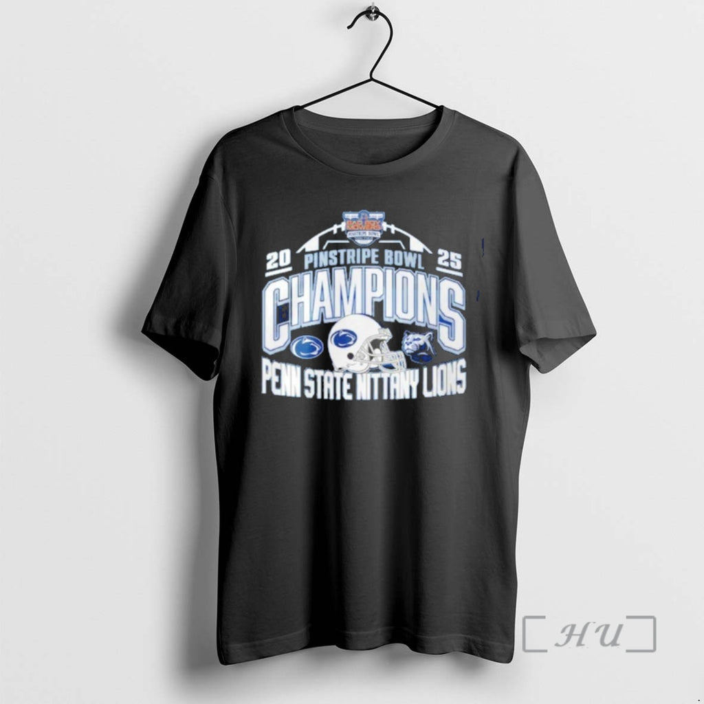 Officials Penn State Nittany Lions Pinstripe Bowl Champions 2025 Classic T-Shirts, Hoodie, Sweatshirt | AU01DripNestTees.com