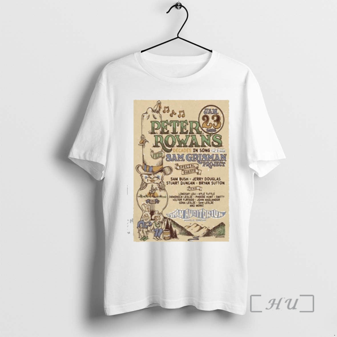 Officials Peter Rowan Jan 23 2026 Ryman Auditorium T-Shirts, Hoodie, Sweatshirt | AU01DripNestTees.com