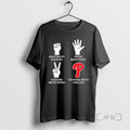 Officials Philadelphia Phillies Nothing Beats Rock Beats Scissors Paper Beats Rock Scissors Beats Paper Premium T-Shirts,...