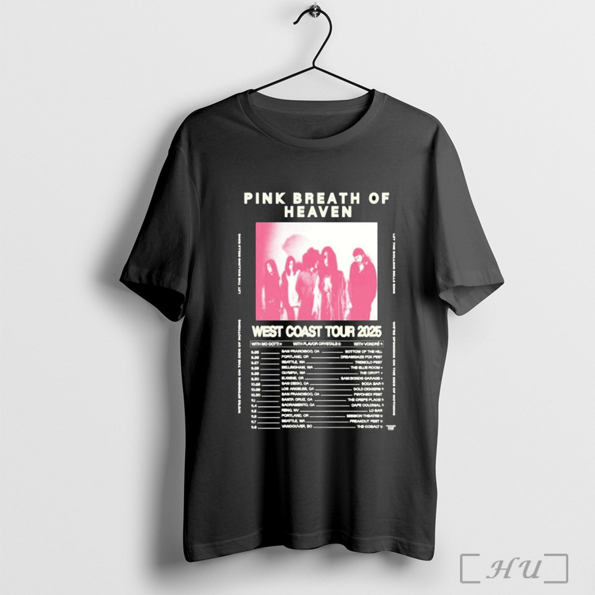 Officials Pink Breath Of Heaven West Coast Tour 2025 Dates T Shirt