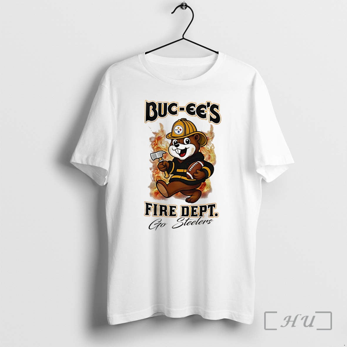 Officials Pittsburgh Steelers Buc Ees Fire Dept Go Bears Firefighter Strong Tee Premium T Shirts