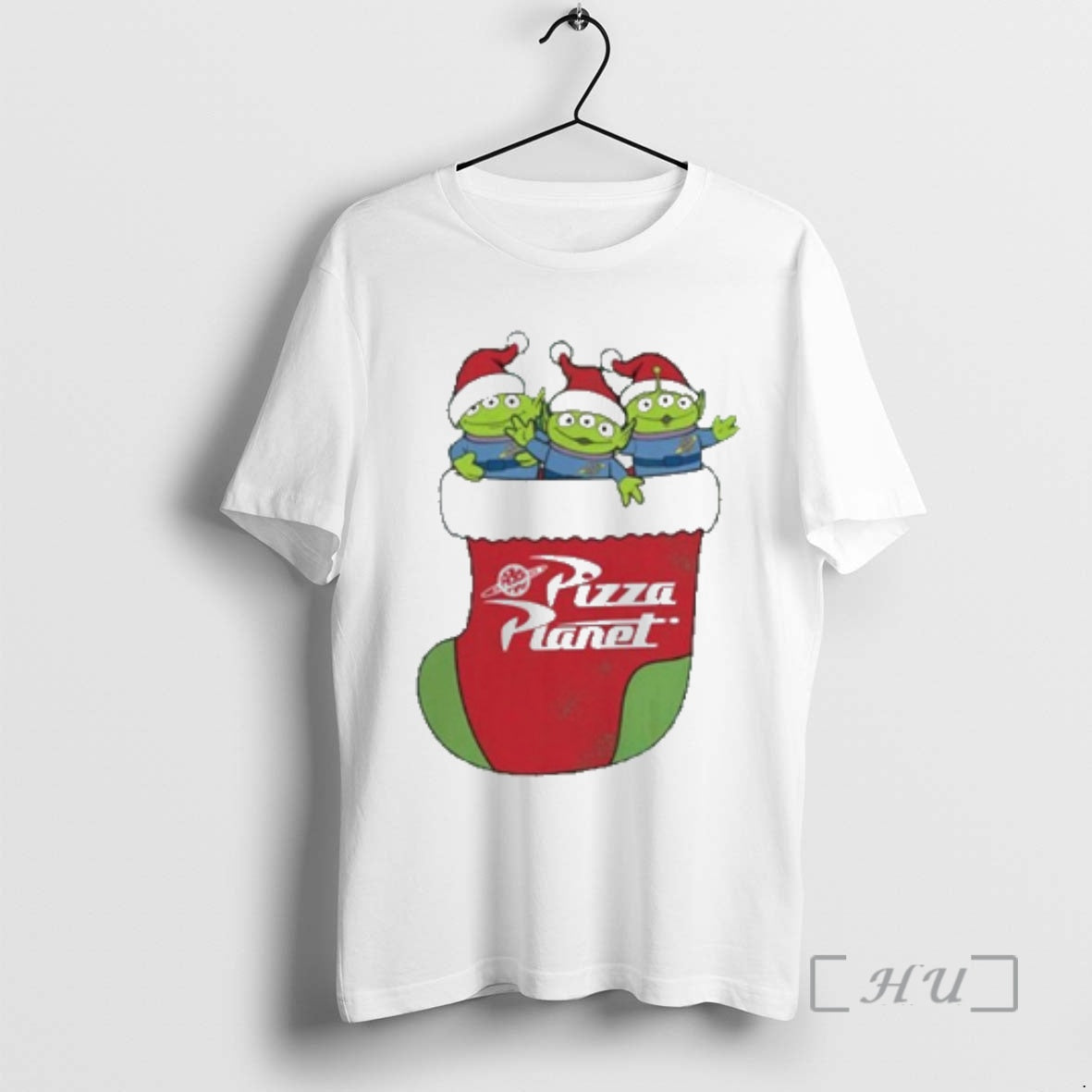 Officials Pizza Planet Alien Christmas Stocking T-Shirts, Hoodie, Sweatshirt | AU01DripNestTees.com
