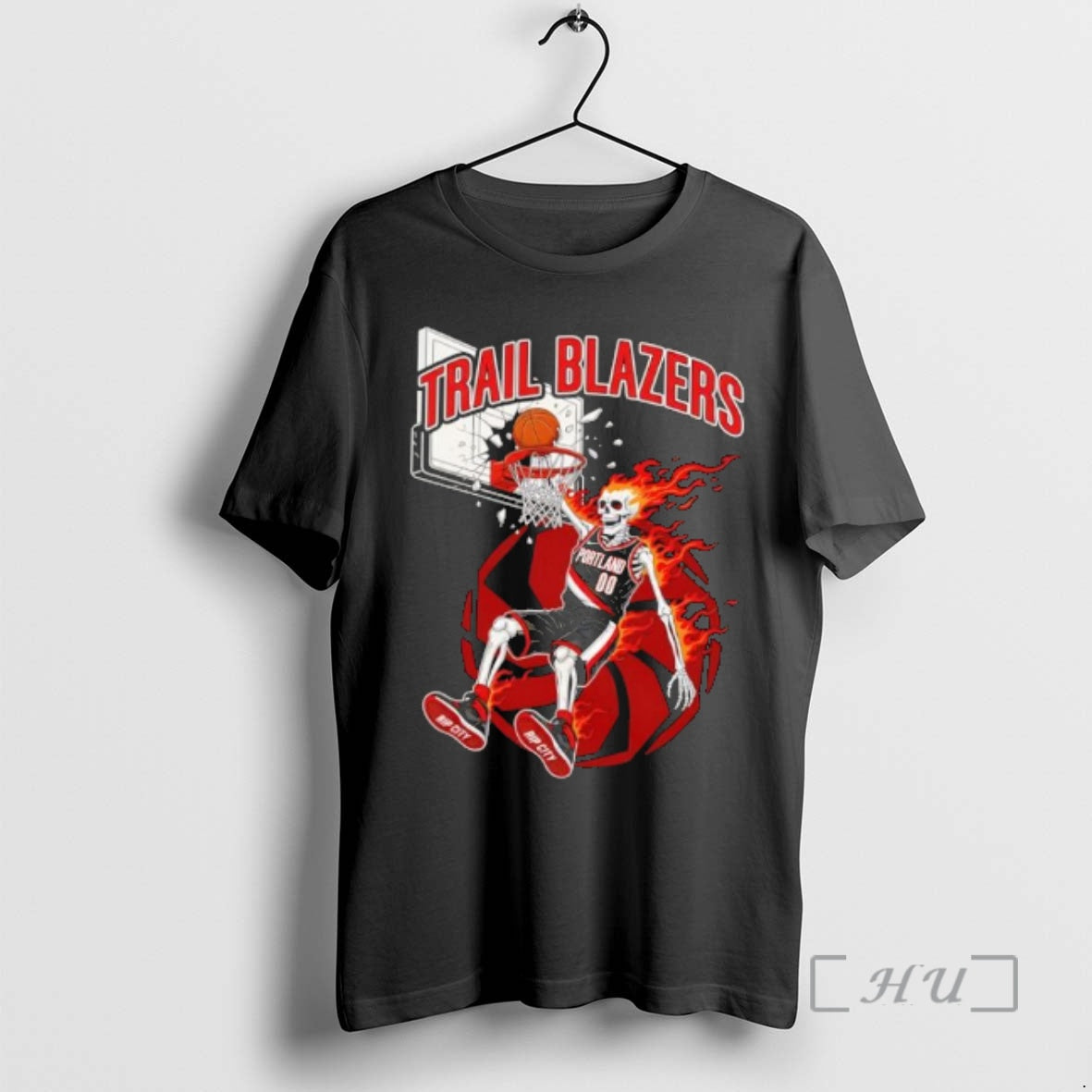 Officials Portland Trail Blazers Mens Basketball Skeleton Player Fire T-Shirts, Hoodie, Sweatshirt | AU01DripNestTees.com