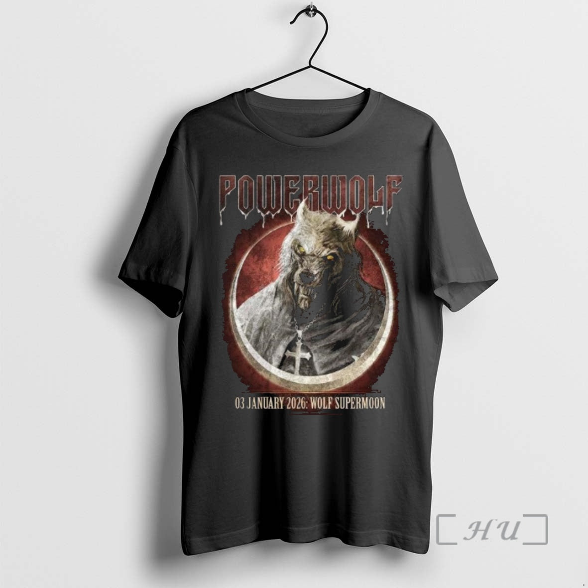 Officials Powerwolf The Wolf Supermoon On 3 January 2026 T-Shirts, Hoodie, Sweatshirt | AU01DripNestTees.com