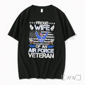 Officials Proud Wife Of An Air Force Veteran Flag Tee