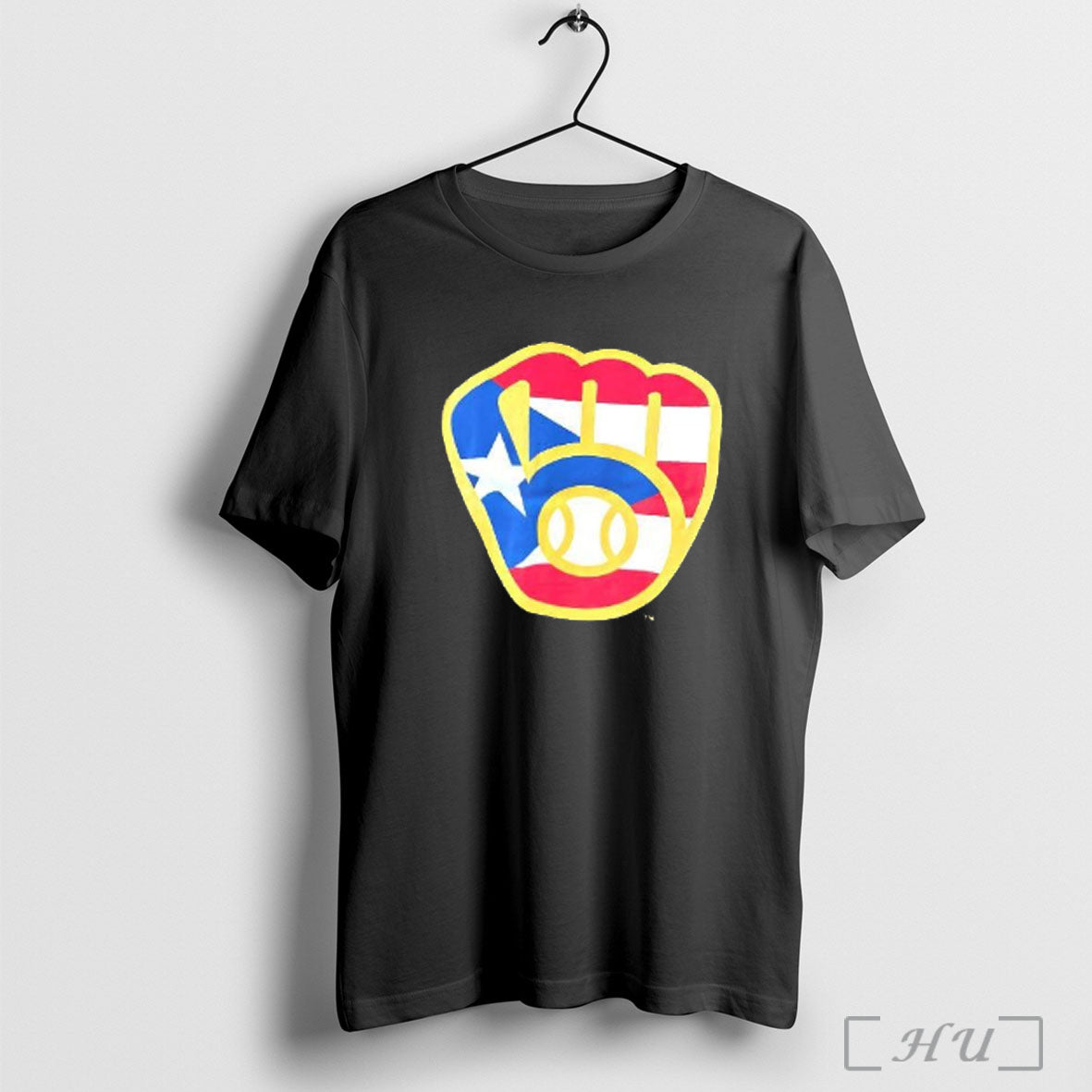 Officials Puerto Rican Milwaukee Brewers Logo T Shirt