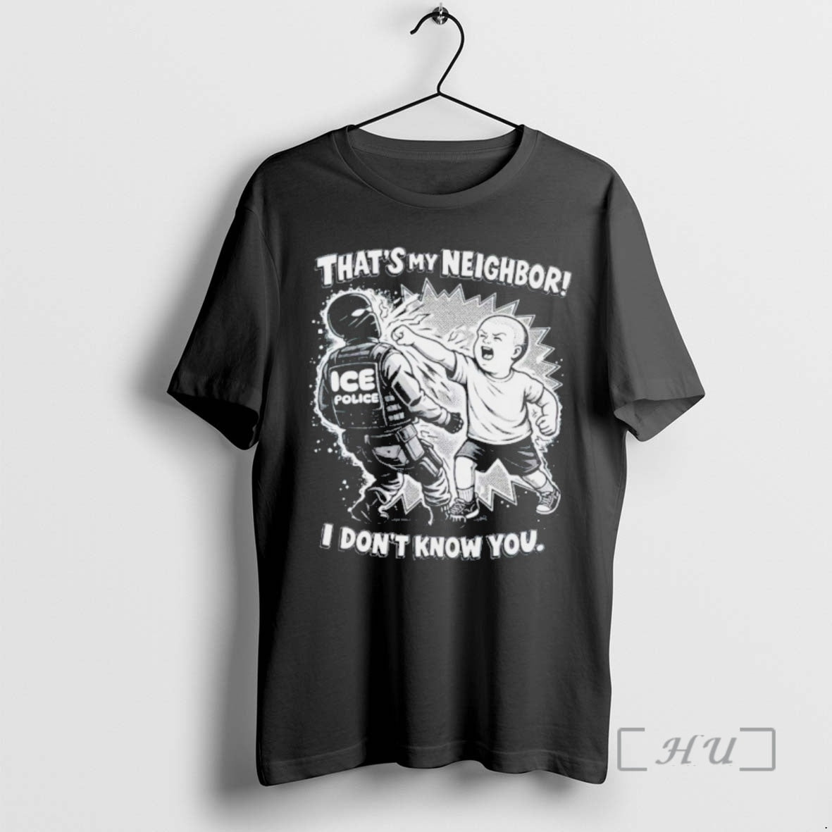 Officials Punch Out Ice Police Thats My Neighboor I Dont Know You Premium T Shirts Hoodie, Sweatshirt | AU01DripNestTees.com