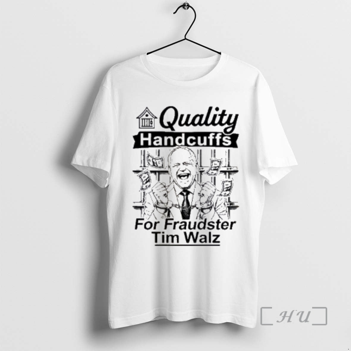 Officials Quality Handcuffs For Fraudster Tim Walz T-Shirts, Hoodie, Sweatshirt | AU01DripNestTees.com