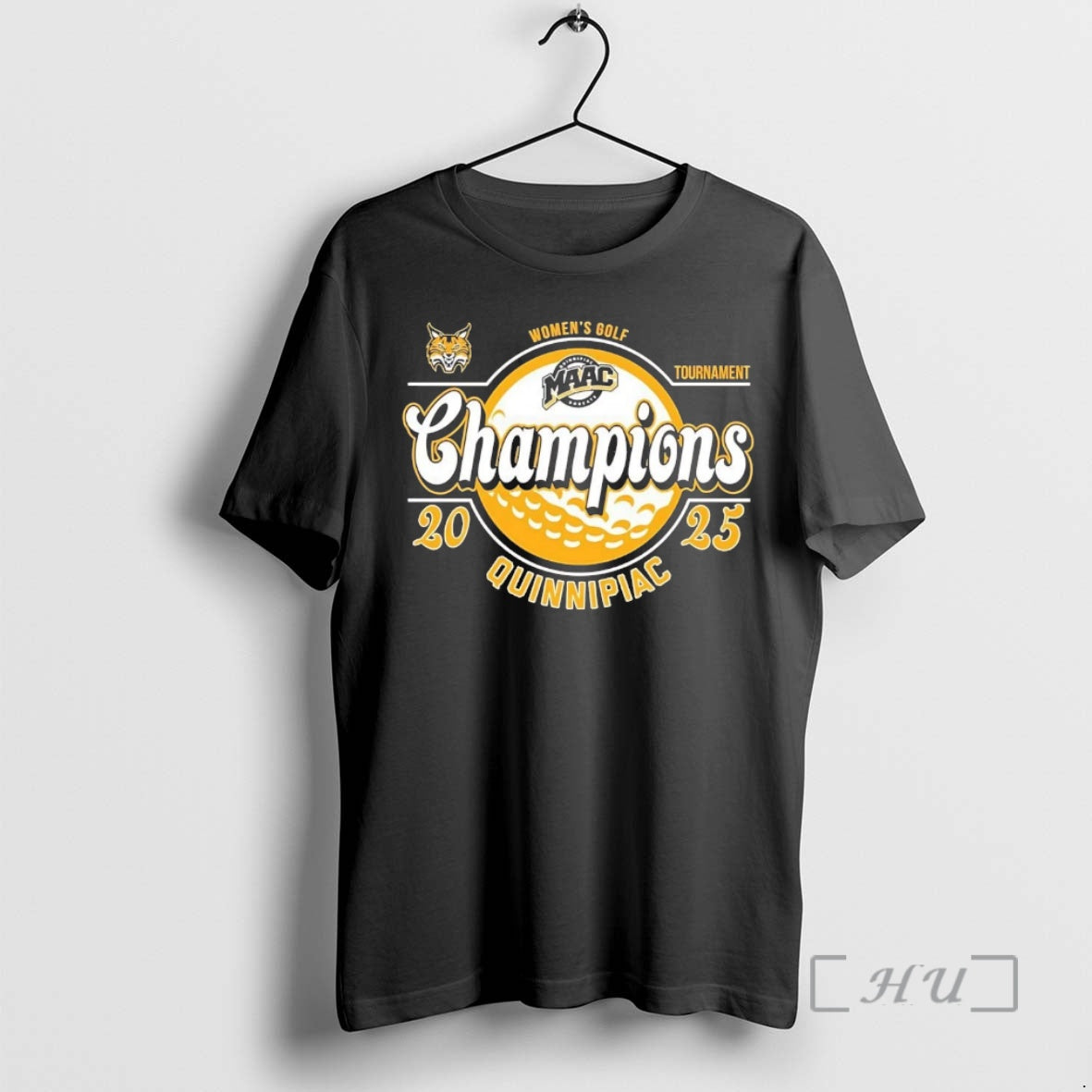 Officials Quinnipiac Bobcats Womens Golf 2025 Maac Champions Chriast T-Shirts, Hoodie, Sweatshirt | AU01DripNestTees.com