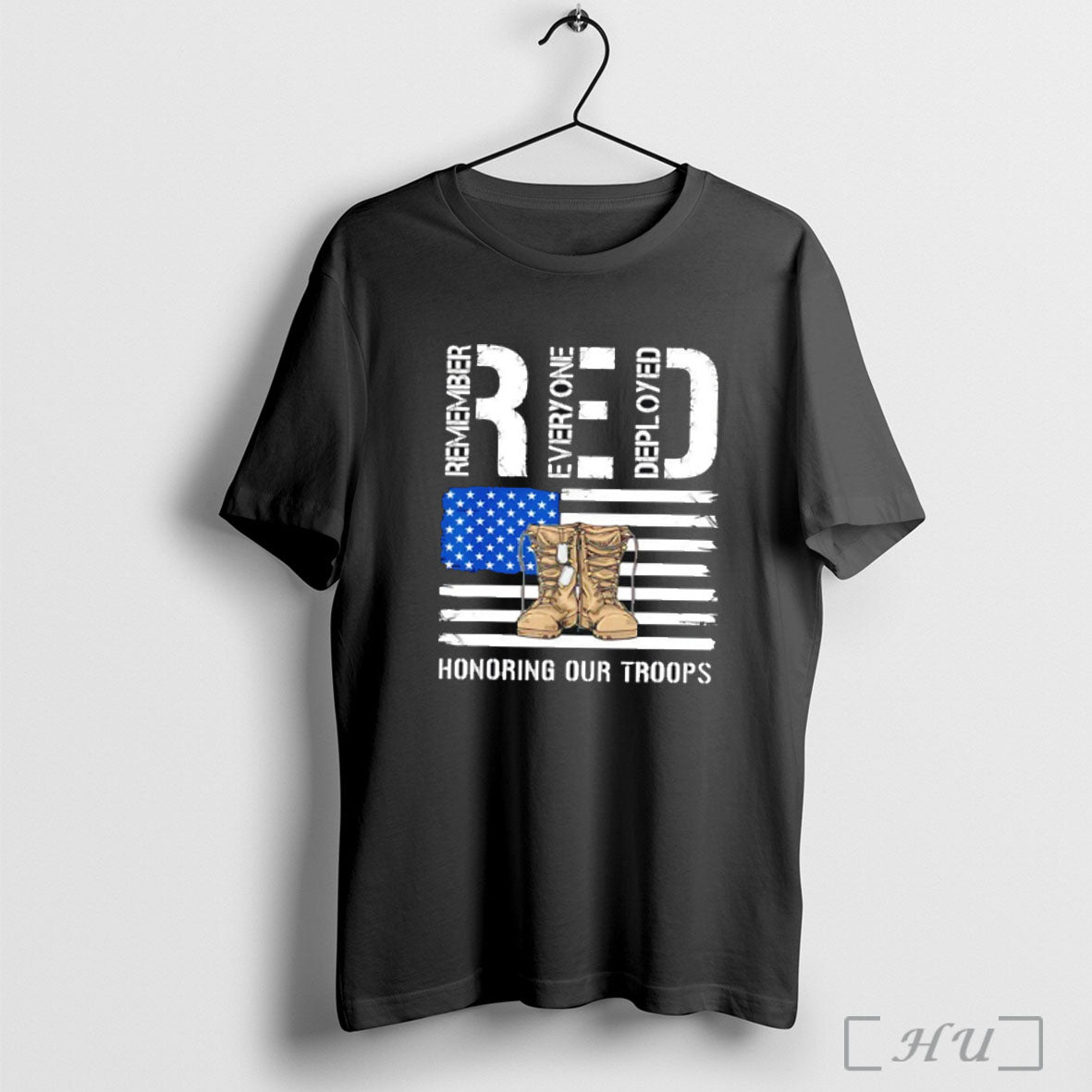 Officials Red Honoring Our Troops T Shirt