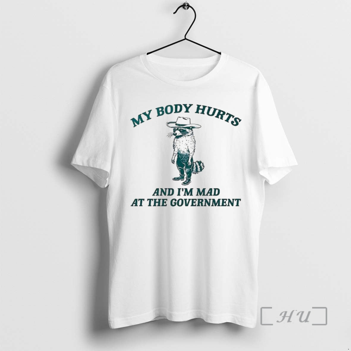 Officials Racoon My Body Hurts And Im Mad At The Government Premium T Shirts Sweater Hoodie, Sweatshirt