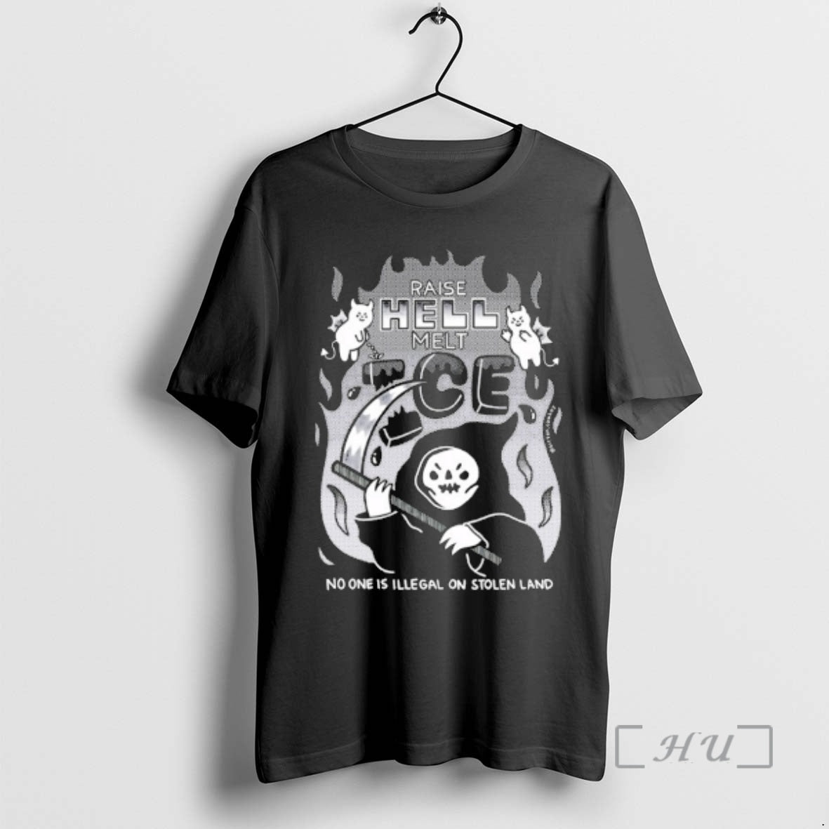 Officials Raise Hell Melt Ice No One Is Illegal On Stolen Land Premium T Shirts Hoodie, Sweatshirt | AU01DripNestTees.com