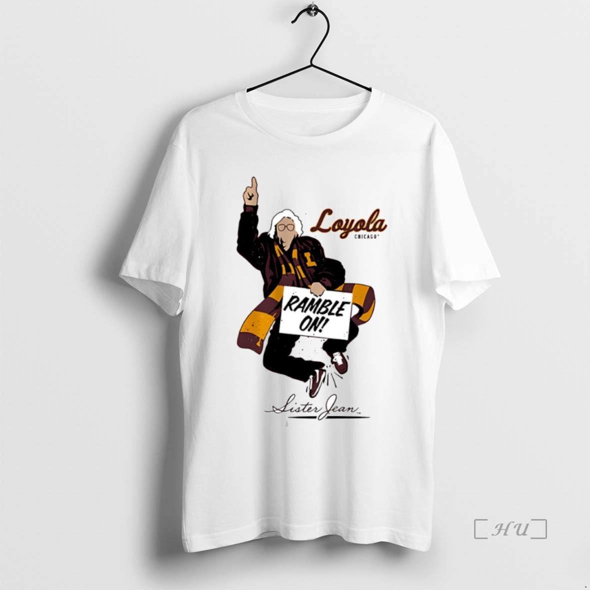 Officials Ramble On Sister Jean Loyola University Chicago Ramblers Circle T-Shirts, Hoodie, Sweatshirt | AU01DripNestTees.com