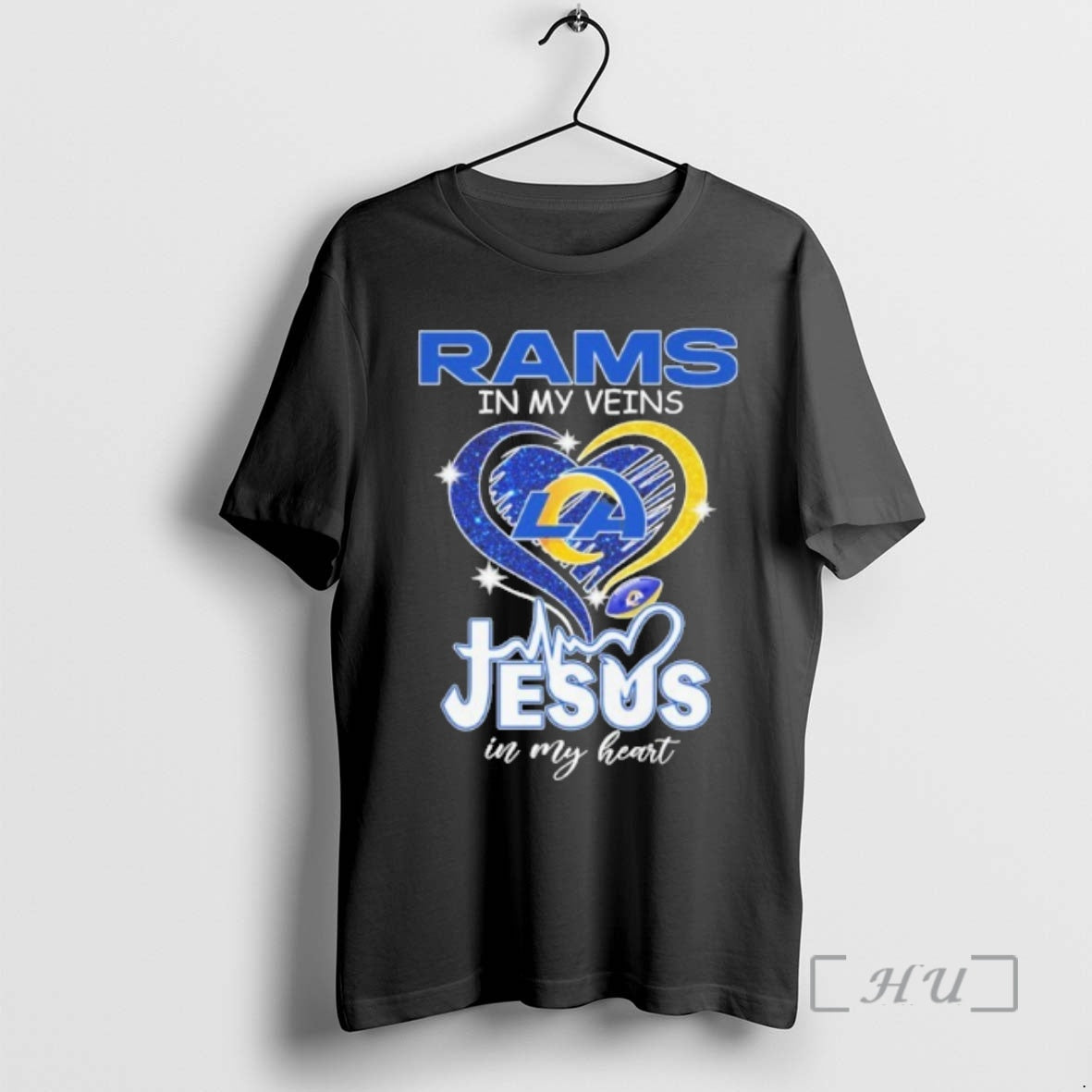 Officials Rams In My Veins Heart Logo Ball Jesus In My Heart Premium T Shirts Hoodie, Sweatshirt | AU01DripNestTees.com