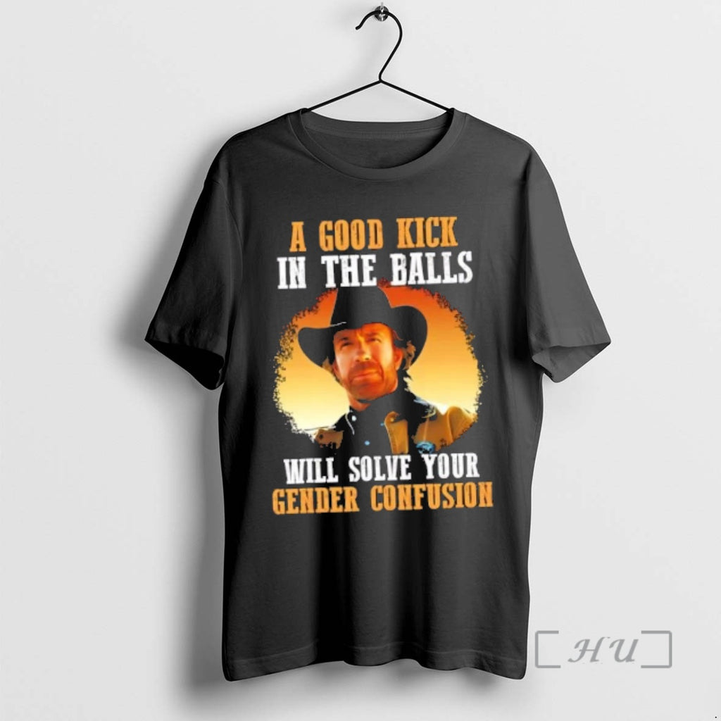 Officials Ranger Cordell Walker A Good Kick In The Balls Will Solve Your Gender Confusion T-Shirts, Hoodie, Sweatshirt