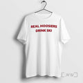 Officials Real Hoosiers Drink Ski Text T-Shirts, Hoodie, Sweatshirt | AU01DripNestTees.com
