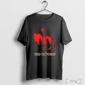 Officials Red October Phillie Phanatic Philadelphia Phillies Silhouette V Neck T Shirt