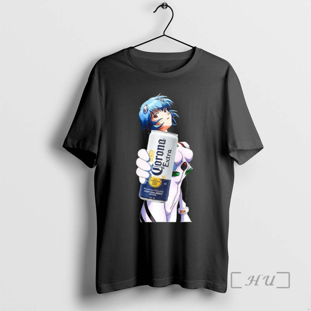 Officials Rei Ayanami X Corona Neon Genesis Evangelion Anime T-Shirts, Hoodie, Sweatshirt | AU01DripNestTees.com