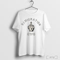 Officials Remigration Gtfo Middle Finger T Shirt