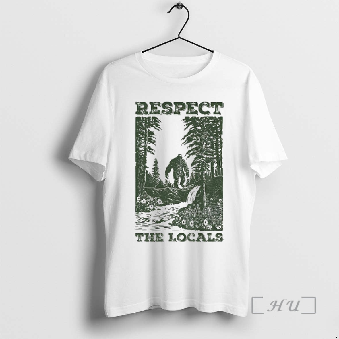 Officials Respect The Locals Big Foot Camping T-Shirts, Hoodie, Sweatshirt | AU01DripNestTees.com