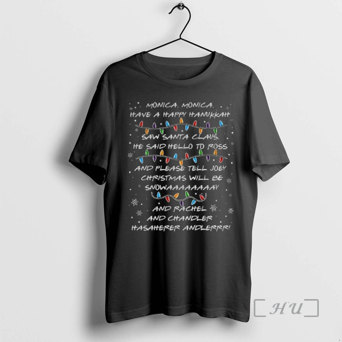 Officials Retro Christmas Phoebes Song Monica Have A Happy Hanukkah T-Shirts, Hoodie, Sweatshirt | AU01DripNestTees.com