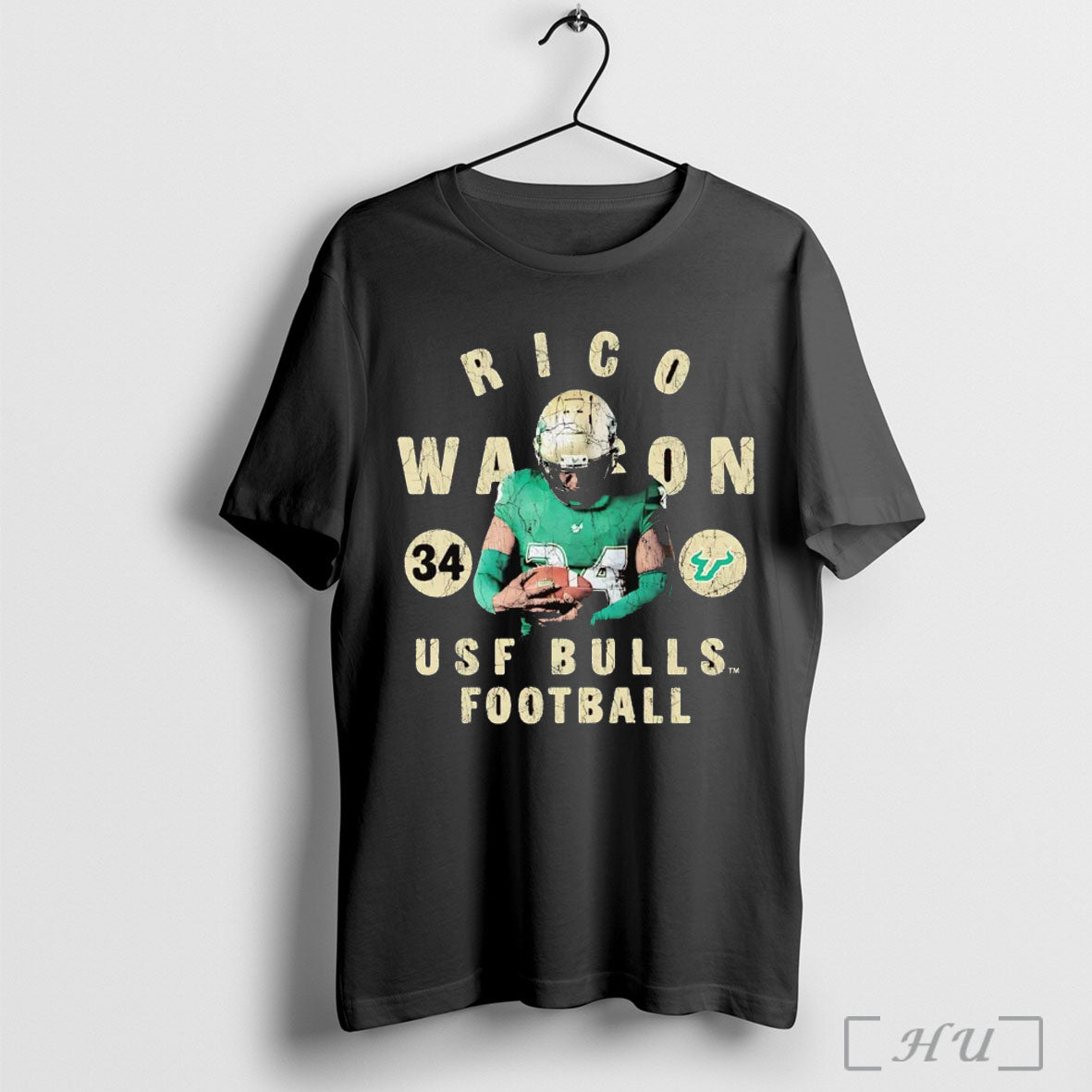 Officials Rico Watson Illustrated Usf Bulls Football T Shirt