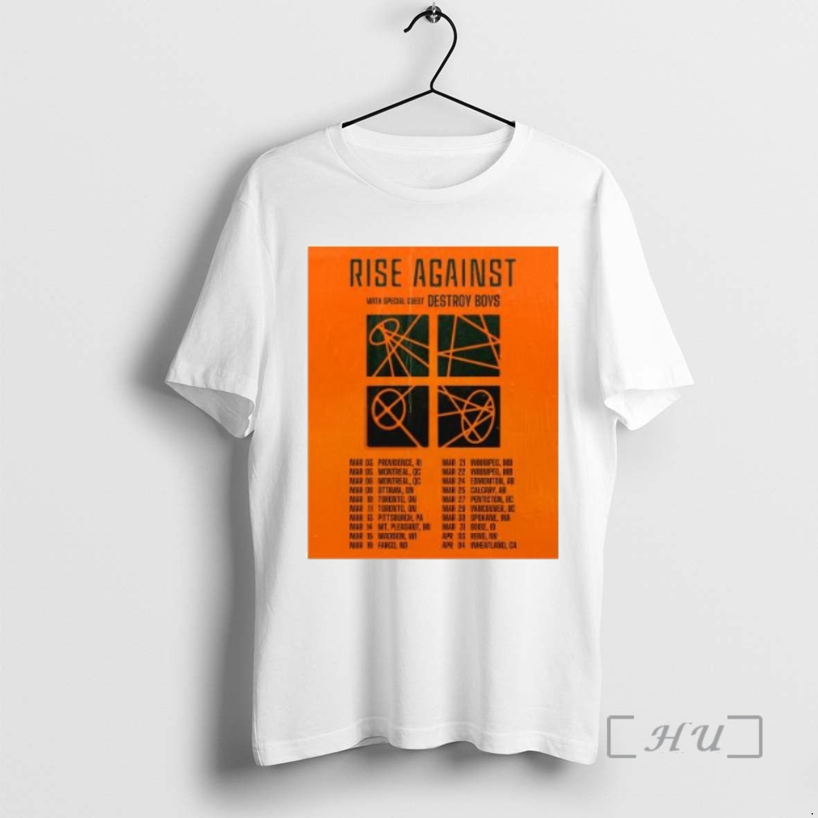 Officials Rise Against 2026 Spring Concert Tour Circle White T-Shirts, Hoodie, Sweatshirt | AU01DripNestTees.com