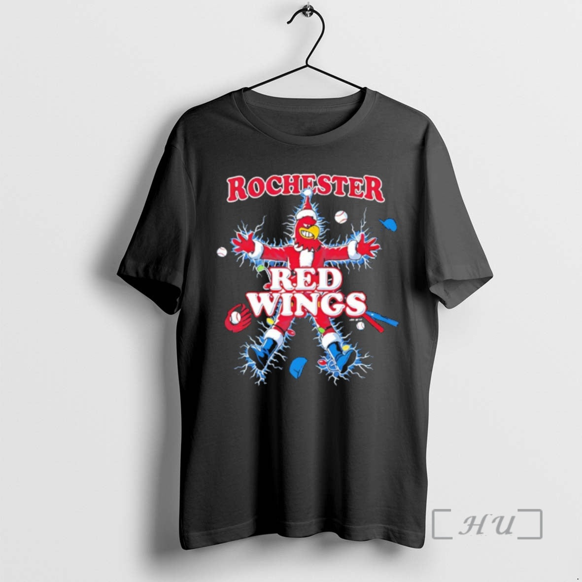 Officials Rochester Red Wings The Holiday Christmas Mascot T-Shirts, Hoodie, Sweatshirt | AU01DripNestTees.com