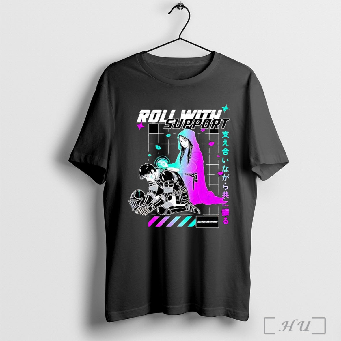 Officials Roll With Support Retrowave T Shirt