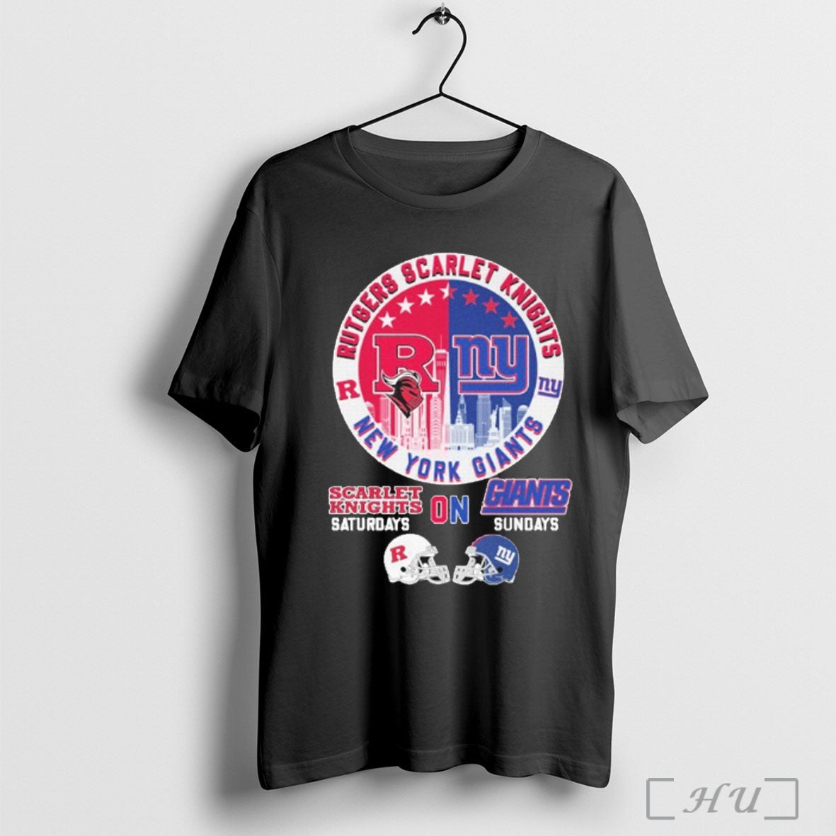 Officials Rutgers Scarlet Knights On Saturdays And New York Giants On Sundays T Shirt