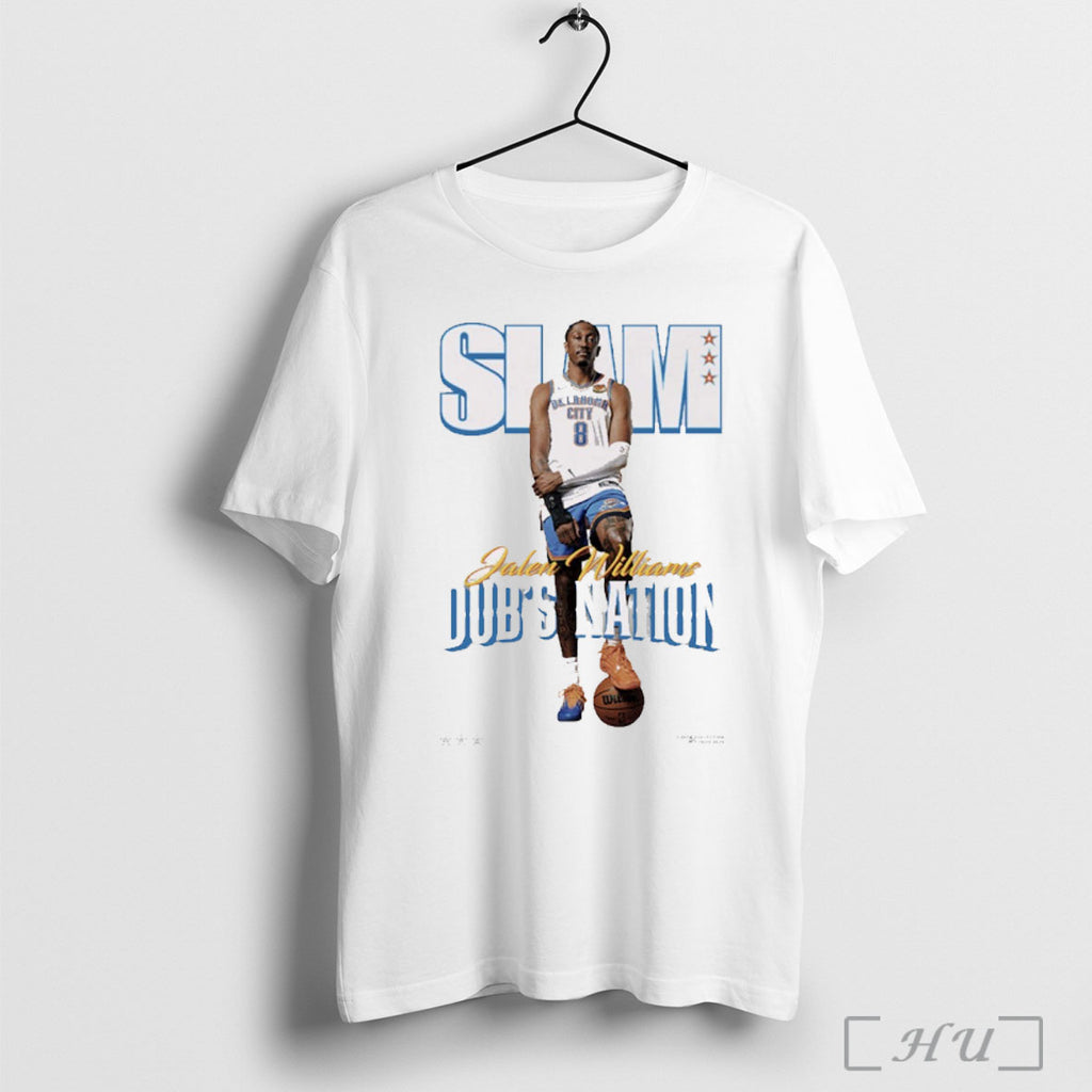Officials Slam Cover Jalen Williams Dubs Nation Oklahoma City Thunder Basketball T Shirt