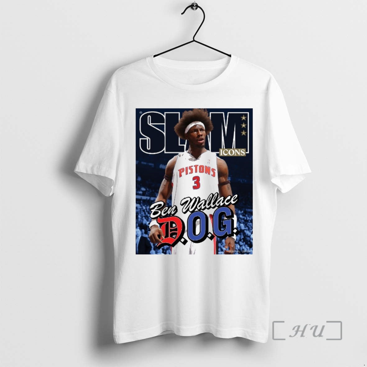Officials Slam Icons Ben Wallace Dog Detroit Pistons T-Shirts, Hoodie, Sweatshirt | AU01DripNestTees.com