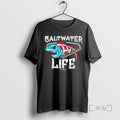 Officials Saltwater Water Life American Flag Fish Graphic T-Shirts, Hoodie, Sweatshirt | AU01DripNestTees.com