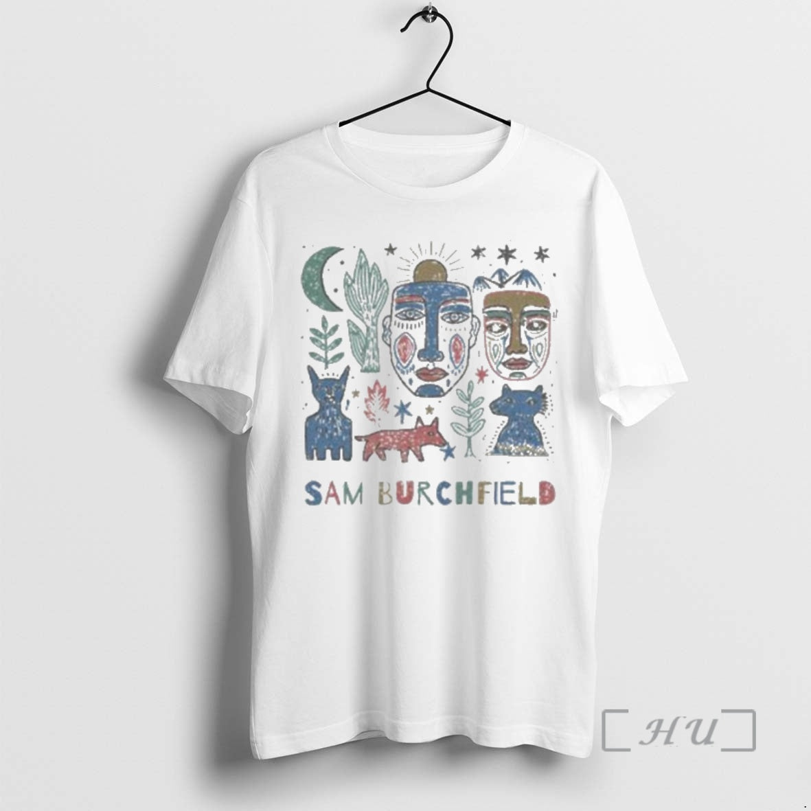 Officials Sam Burchfield Folk Collage T-Shirts, Hoodie, Sweatshirt | AU01DripNestTees.com