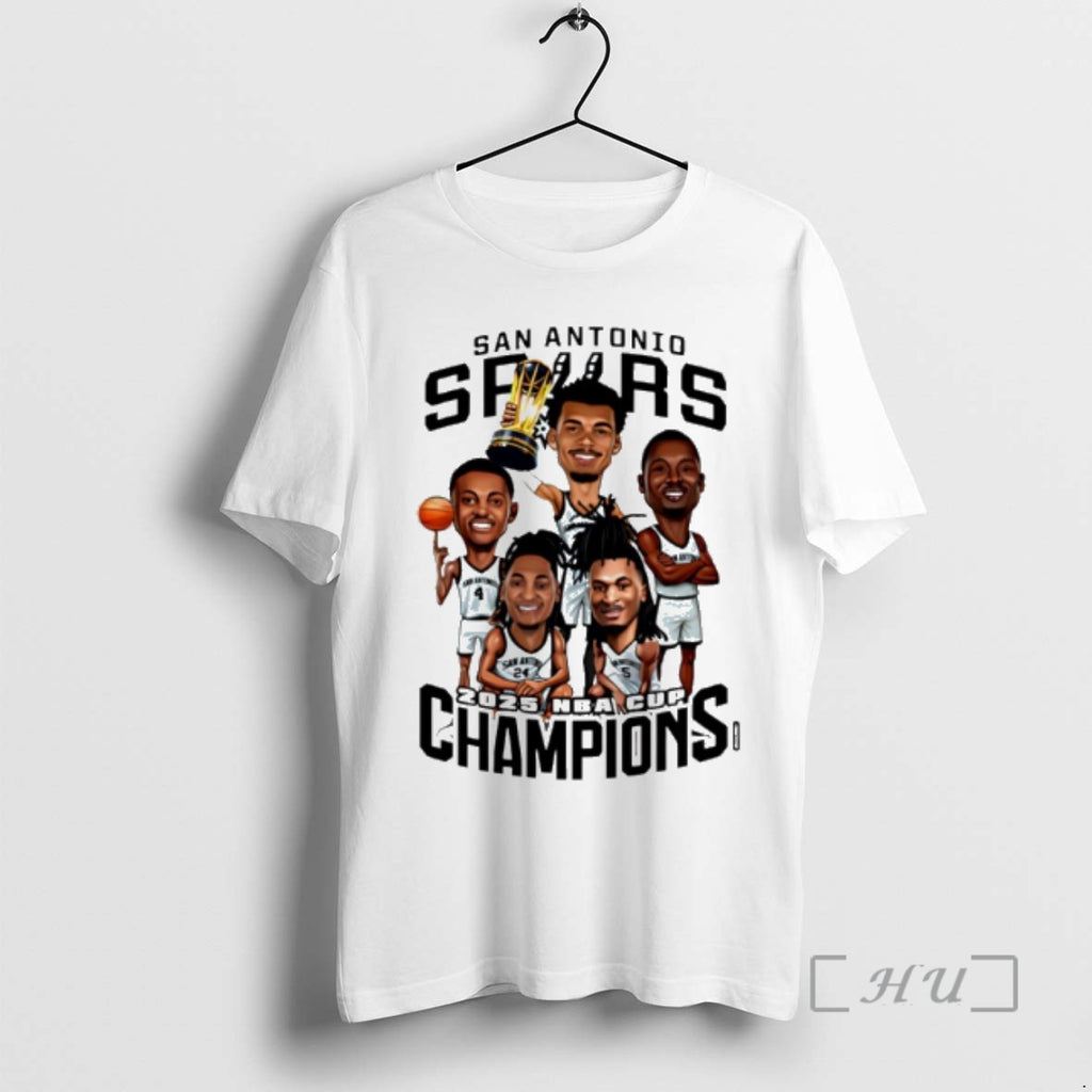 Officials San Antonio Basketball 2025 Nba Cup Champions Caricature T-Shirts, Hoodie, Sweatshirt | AU01DripNestTees.com