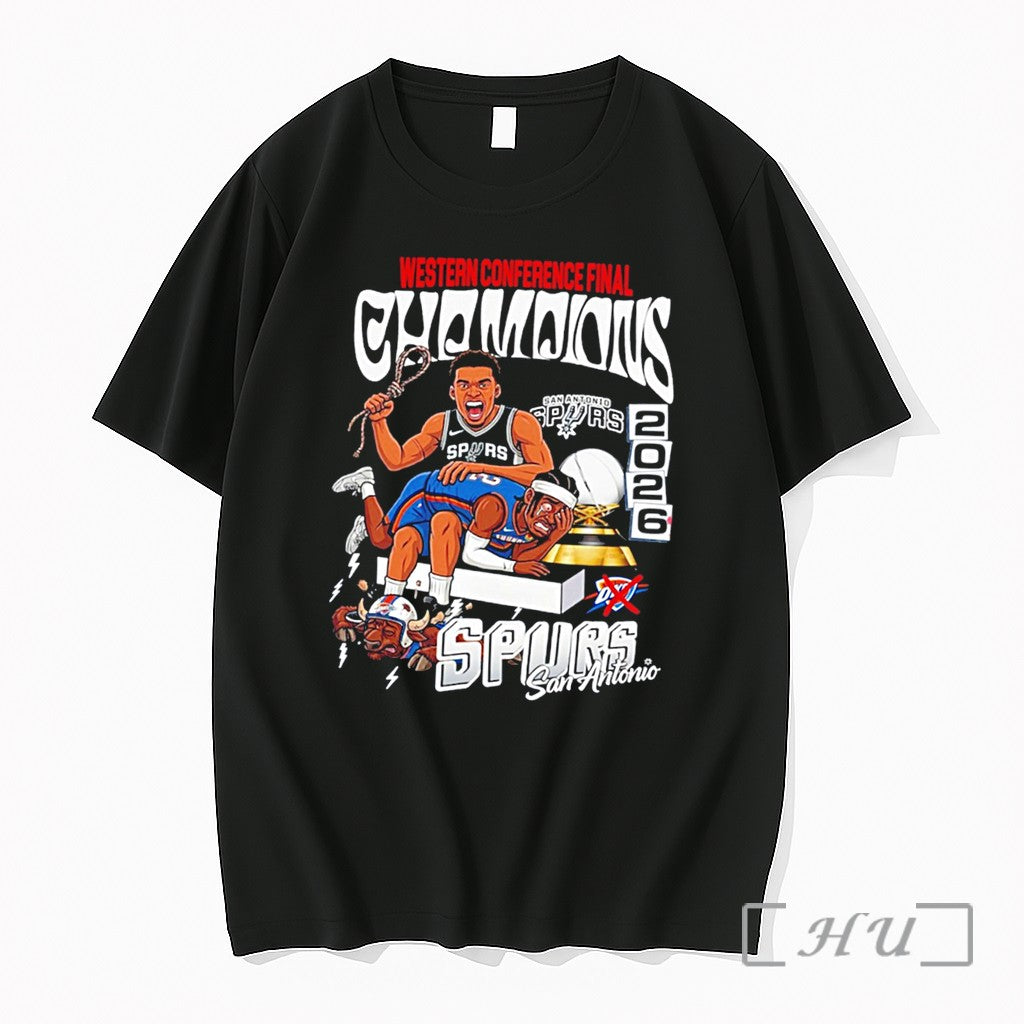 Officials San Antonio Spurs Western Conference Champions 2026 Beat Okc Thunder Tee Premium T Shirts