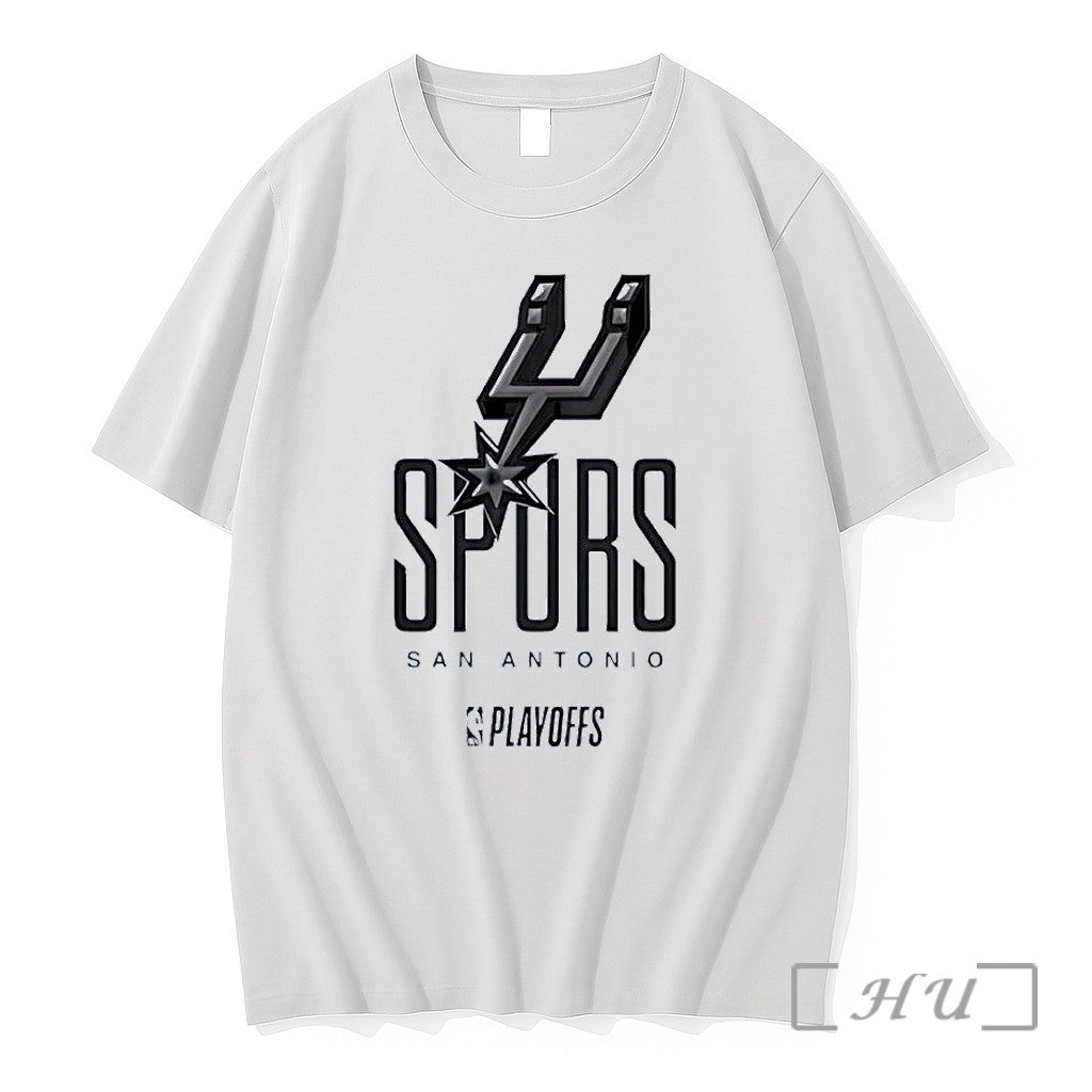 Officials San Antonio Texas Spurs Basketball Team Playoffs National Basketball Association White Premium T Shirts
