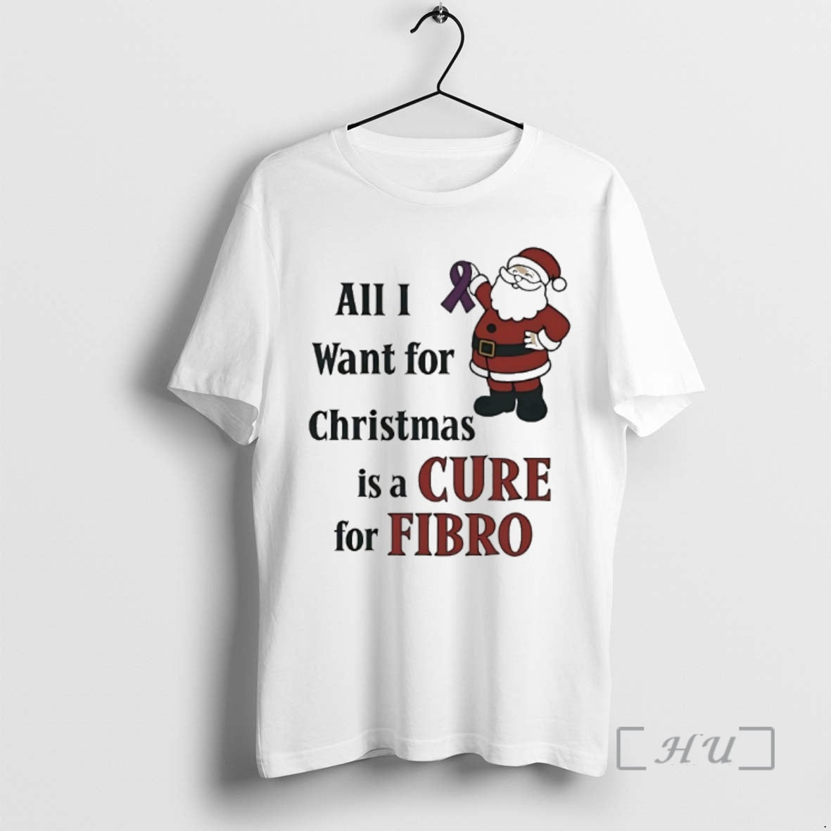 Officials Santa Claus All I Want For Christmas Is A Cure For Fibro Premium T-Shirts, Hoodie, Sweatshirt