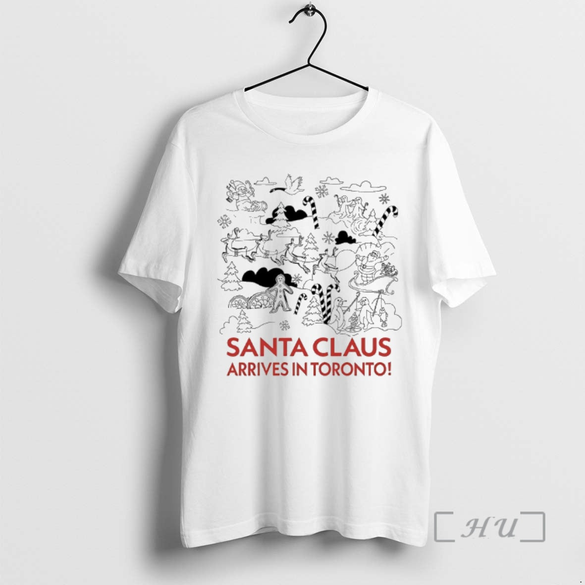 Officials Santa Claus Arrives In Toronto T-Shirts, Hoodie, Sweatshirt | AU01DripNestTees.com