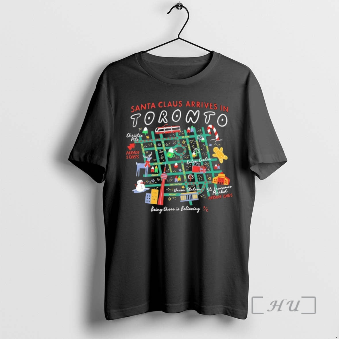Officials Santa Claus Arrives In Toronto Being There Is Believing T-Shirts, Hoodie, Sweatshirt | AU01DripNestTees.com
