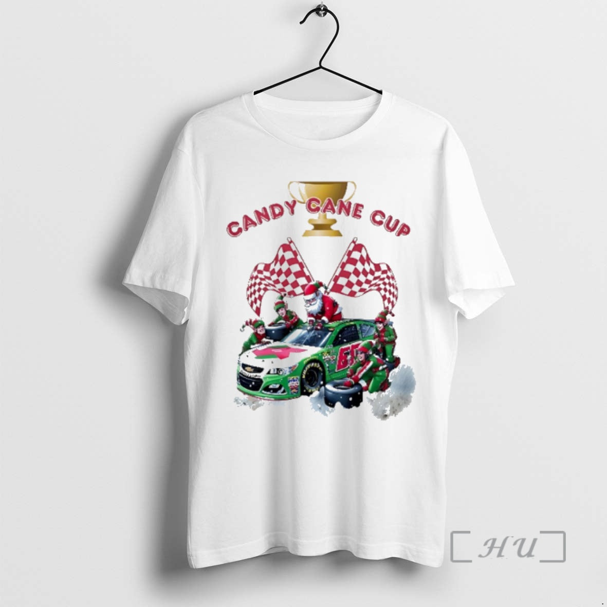 Officials Santa Claus Candy Cane Cup Racing Car Christmas T-Shirts, Hoodie, Sweatshirt | AU01DripNestTees.com