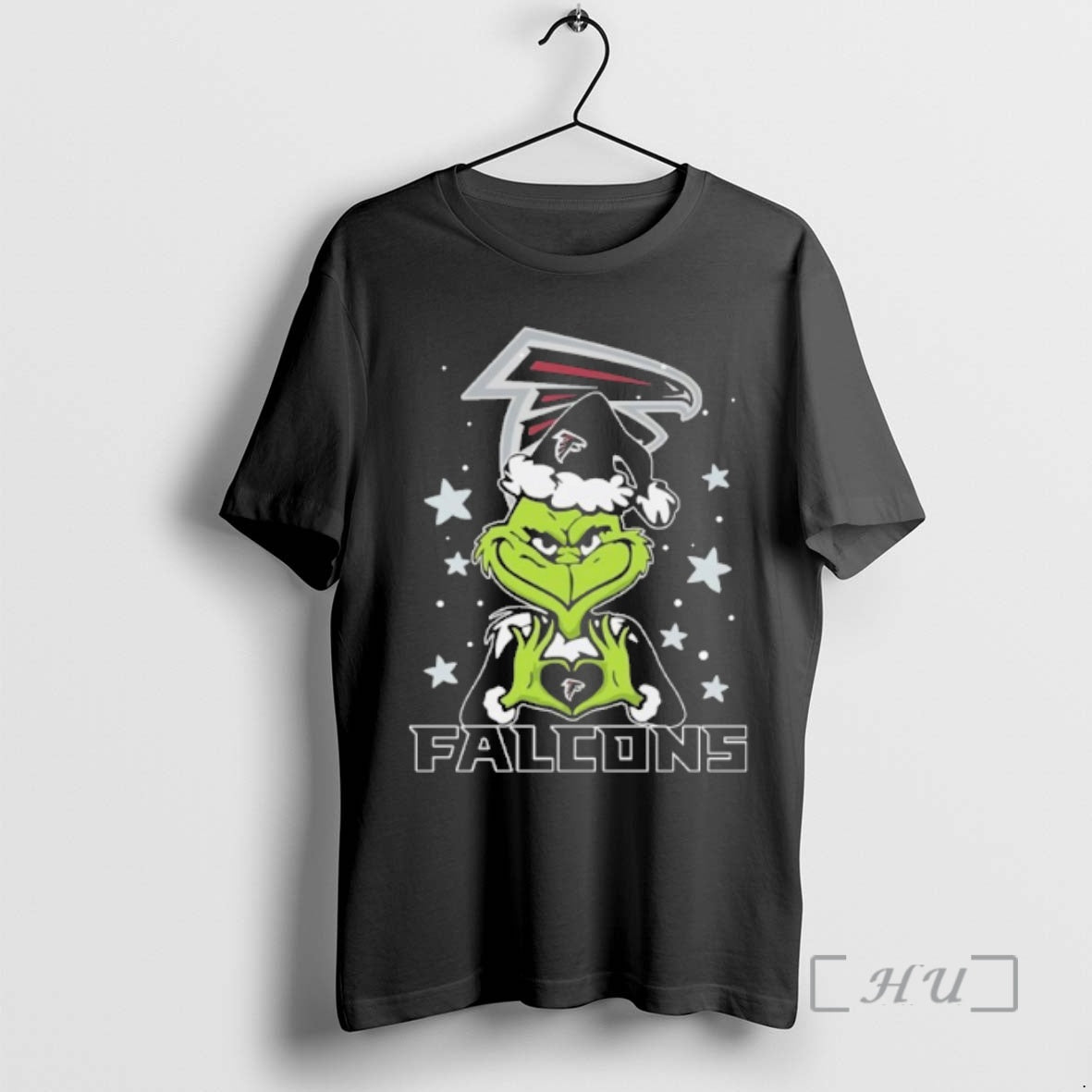 Officials Santa Grinch Heart Falcons Star T-Shirts, Hoodie, Sweatshirt | AU01DripNestTees.com