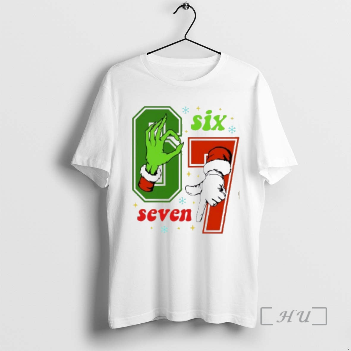 Officials Santa And Grinch Christmas Six Seven 6 7 T-Shirts, Hoodie, Sweatshirt | AU01DripNestTees.com