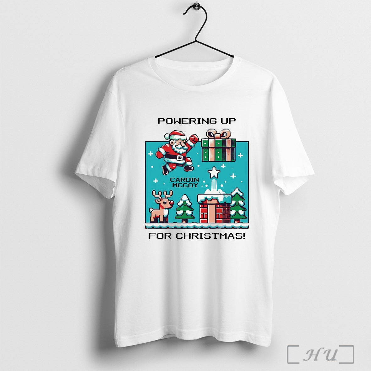 Officials Santa Game Powering Up For Christmas T Shirt