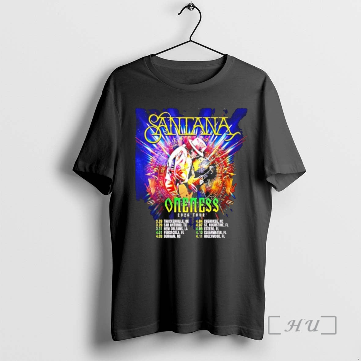 Officials Santana Oneness Usa Tour 2026 T-Shirts, Hoodie, Sweatshirt | AU01DripNestTees.com