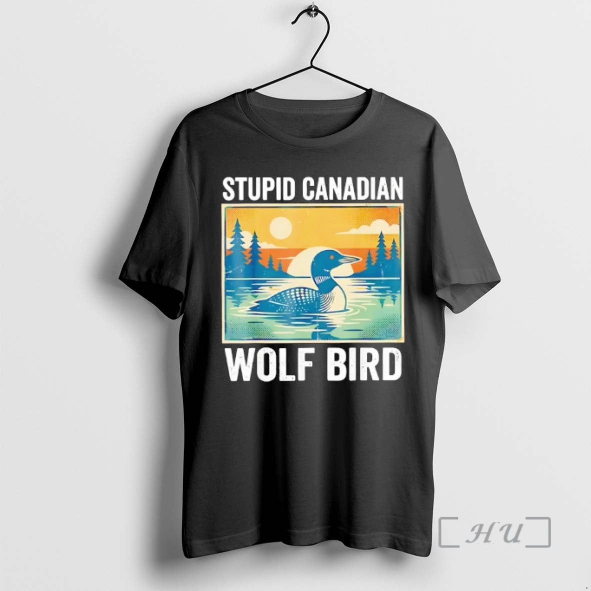 Officials Sarcastic Animal Stupid Canadian Wolf Bird Loon Retro Funny T-Shirts, Hoodie, Sweatshirt | AU01DripNestTees.com