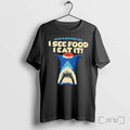 Officials Seafood Diet I See Food I Eat It Shark Donut Black Premium T Shirts