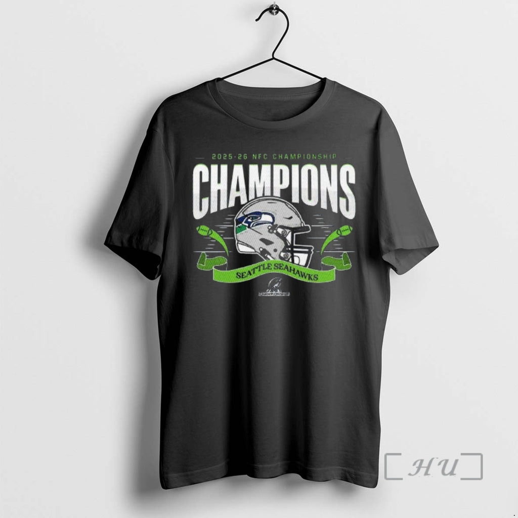 Officials Seahawks 2025 26 Nfc Championship Champions T-Shirts, Hoodie, Sweatshirt | AU01DripNestTees.com